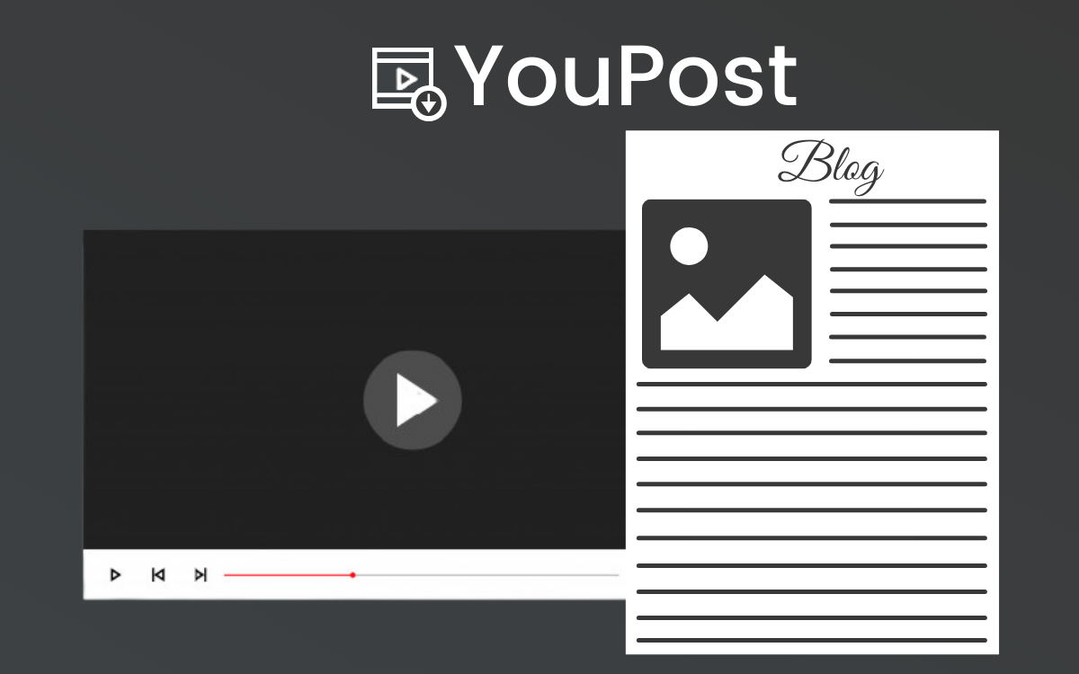 YouPost Review: Best Videos To Articles Converter Online Software